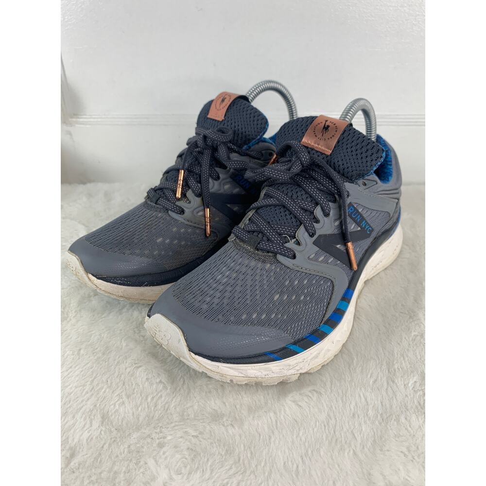 New Balance 1080v8 NYC Marathon Women’s Running Shoes Size 7.5 Gray/Blue